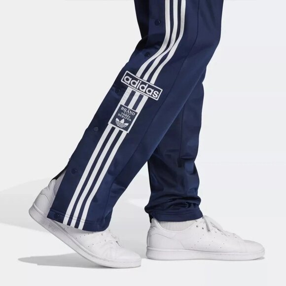 Adidas Adibreak Breakaway Snap Button Sides Track Pants Mens Navy IM8220 NEW - Picture 14 of 16